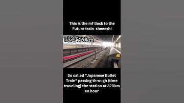 Japanese Bullet Train Speeds Through Station at 320km/h! This is insanely fast