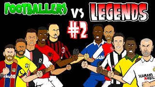 ⚽️#2 - FOOTBALLERS vs LEGENDS⚽️ Feat Pele Messi Neymar Zidane & more!