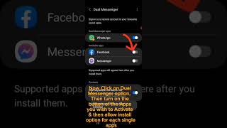 Activating Dual Messenger, Facebook & WhatsApp in an android phone easily. screenshot 5