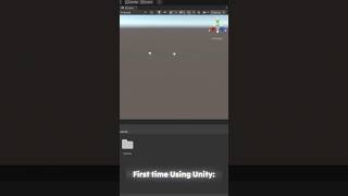 First time using Unity Engine | Game Devlopment #shorts