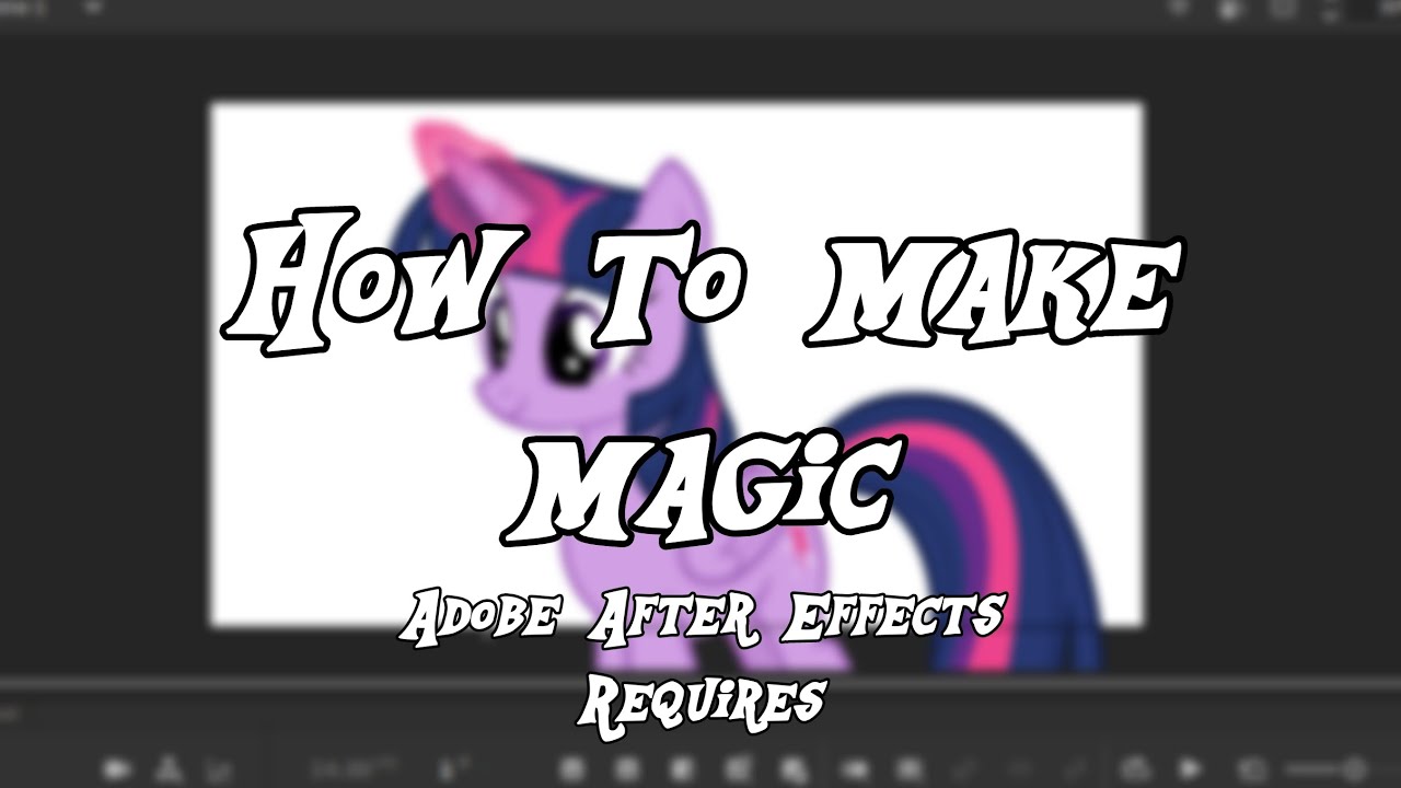 How To Make Magic "Adobe After Effects Requires" | Adobe Animate ...
