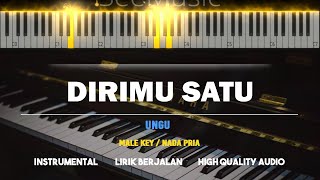 DIRIMU SATU ( Karaoke Akustik Piano - MALE KEY ) - UNGU