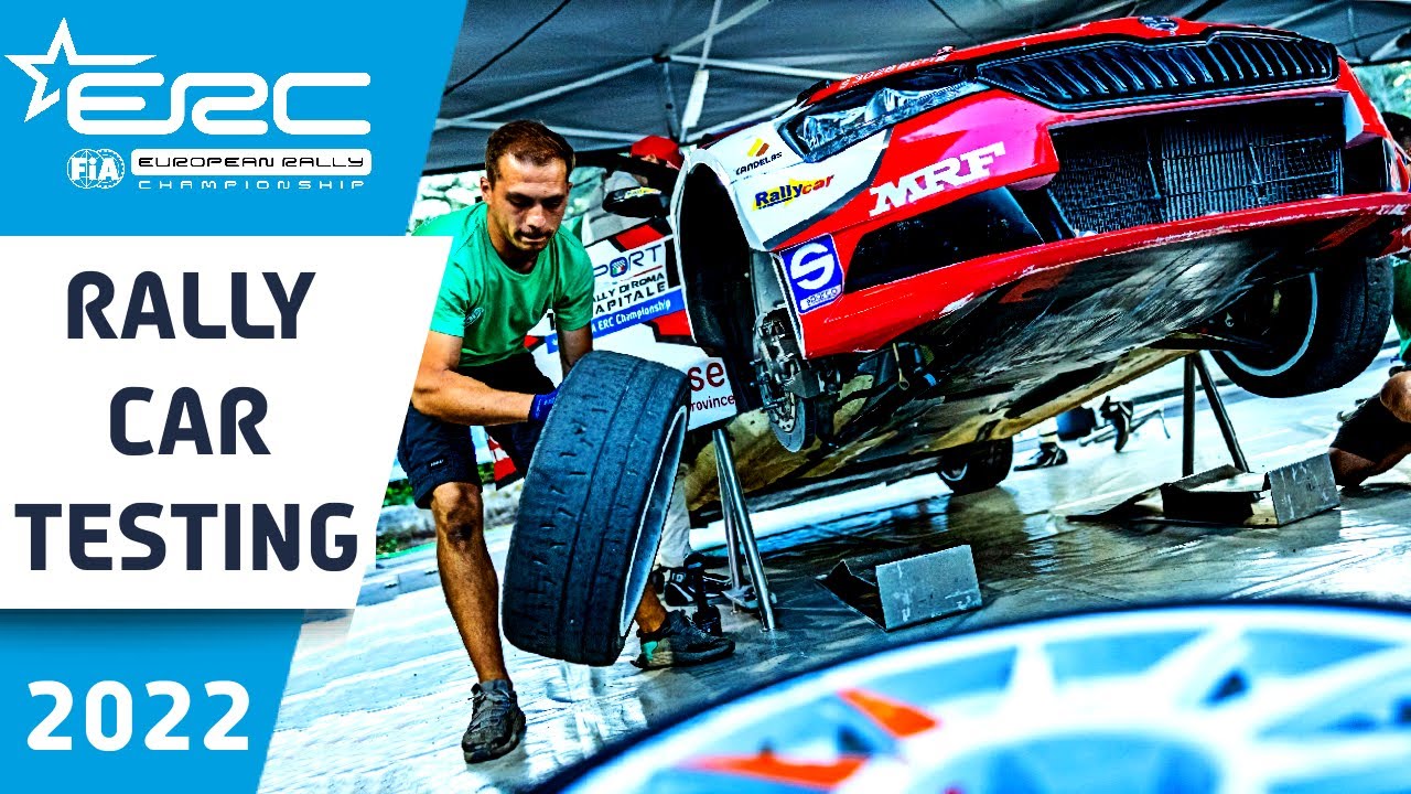 Rally Car Testing with Team MRF Tyres Behind the Scenes of FIA ERC