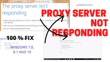 HOW TO || FIX PROXY SERVER ISN