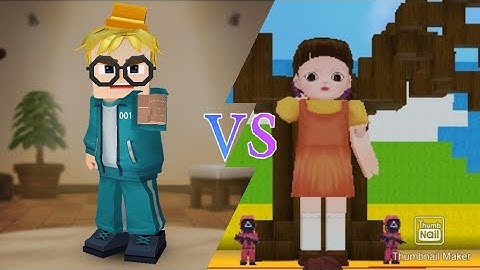 New Squid Game Clothes+Red Light Green Light Game In Blockman Go