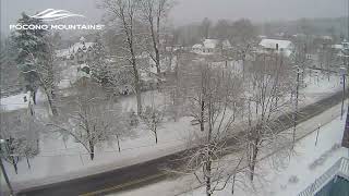 Snow Day in Milford, PA | Pocono Time Lapse January 2024