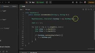 Isomorphic Strings - Leetcode 205 - Hashmap (Java)