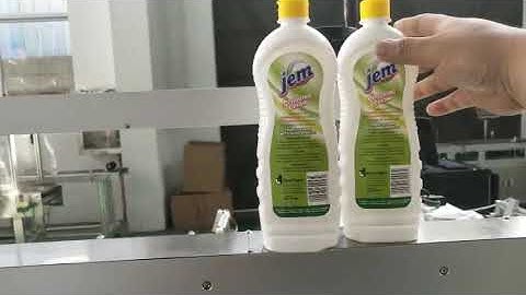 SKILT  Auto shampoo bottle front back two sides labeling machine
