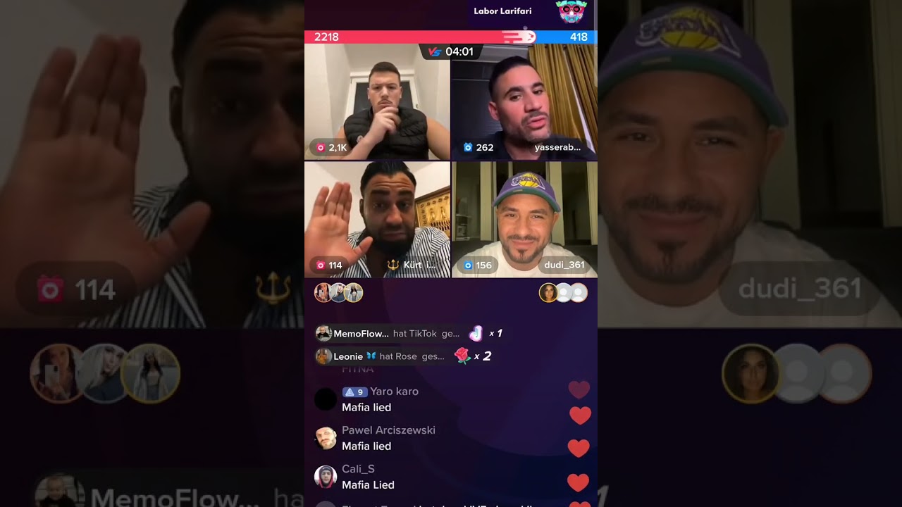 Barello Live mit Kürt-Ibo , Dudi_361, Umut & paar anderen! New Video 26.04.23 TikTok Live!