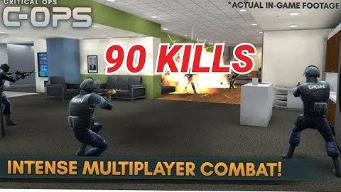 90 KILLS IN 8 MINS , ME VS BOTS,  CRITICAL OPS PRACTICE MODE