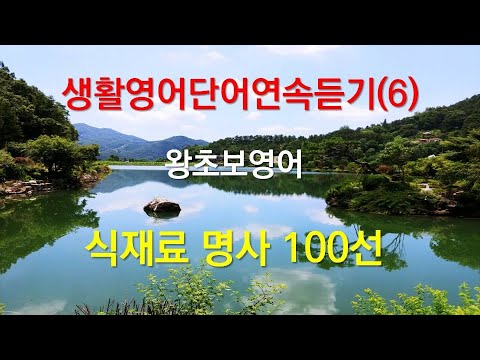 생활영어단어연속듣기(6) 왕초보영어 식재료 명사100선 Study Korean - food ingredient 100 words