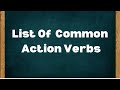 List of common action verbs  action verbs in english self writing world