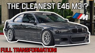 WRAPPING THE CLEANEST BMW E46 M3 RACECAR? INOZETEK SUPER GLOSS SLATE GREY FULL TRANSFORMATION!