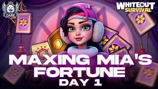 Whiteout Survival 1,200 Tickets Mia Fortune Hut Event 🔮 Day 1 화이트아웃 서바이벌
