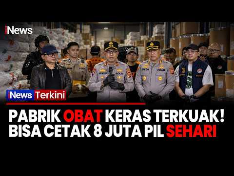 PABRIK OBAT KERAS TERBESAR DIGEREBEK! Polisi Tangkap 5 Orang di Bandung, Produksi 8 juta per Hari