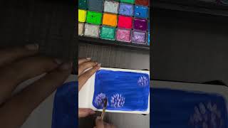 Easy Purple Flower Painting | Relaxing Floral Art Tutorial #menorahcreatif #menorahsketchbook #yt