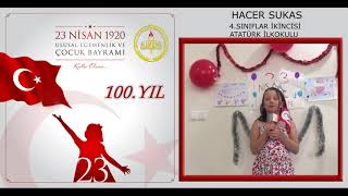 23 Nisan Ulusal Egemenlik Ve Çocuk Bayramı İlçemizin Düzenlemiş Olduğu Şiir Yarışması