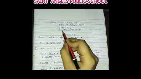 SAINT ANGELS SCHOOL, CLASS 5, TIME AND TEMPERATURE, MATHEMATICS CH-12 PART-5