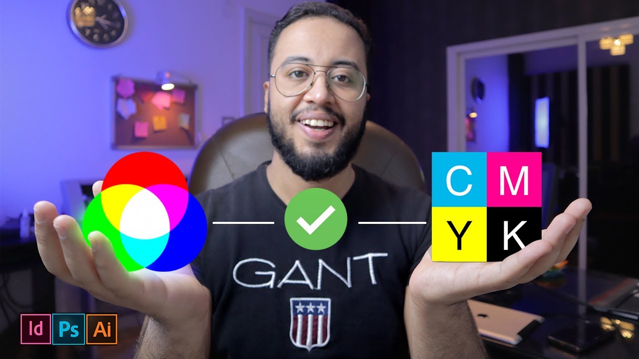 الطريقة الصحيحة للتحويل من RGB الى CMYK✅ | وسر جديد من اسرار الطباعة😎