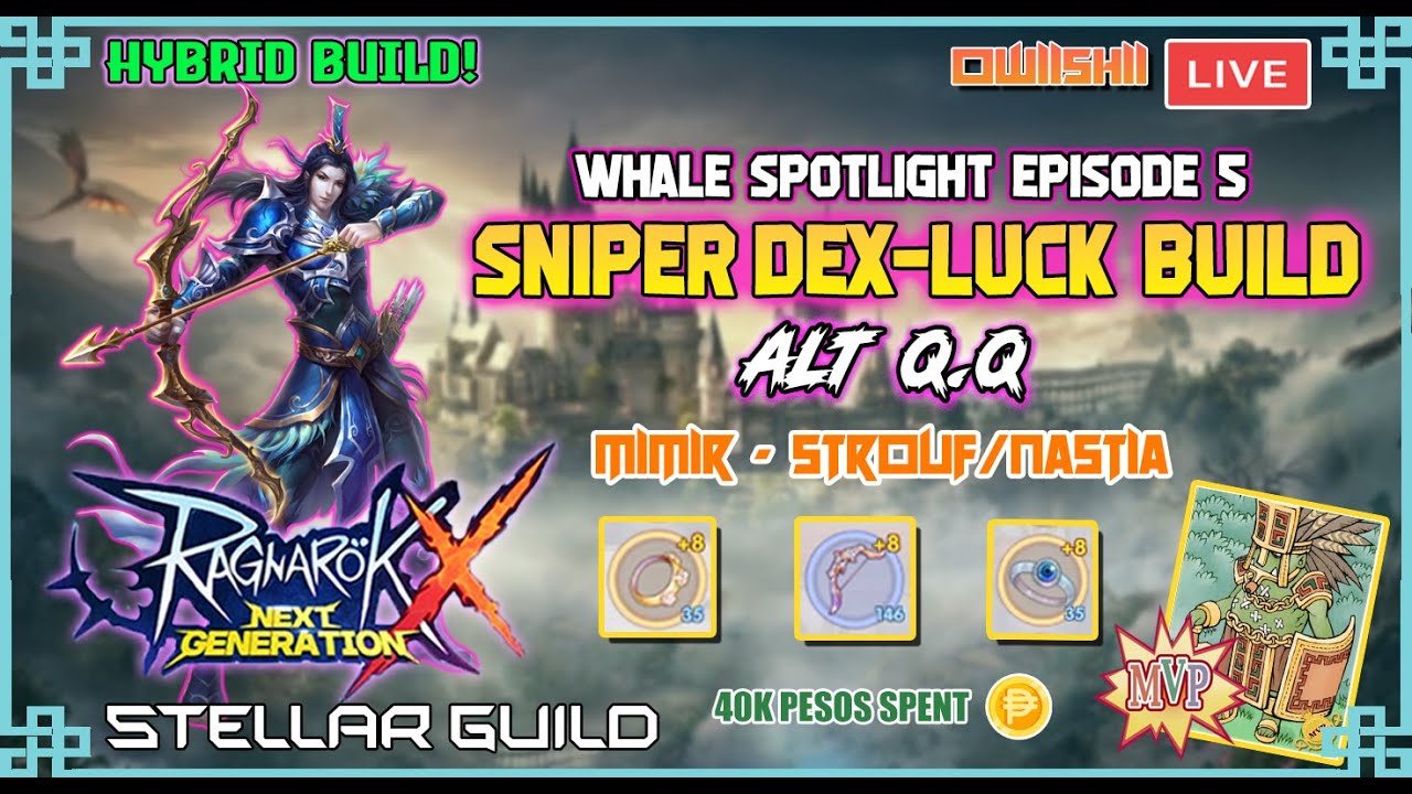 [ROX] WHALE SPOTLIGHT EP.5 SNIPER PEN HYBRID BUILD DEX-LUCK (ALT Q.Q ...