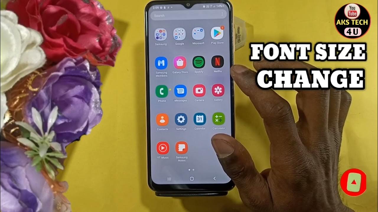how-to-change-font-size-in-samsung-a34-samsung-a34-font-size-change