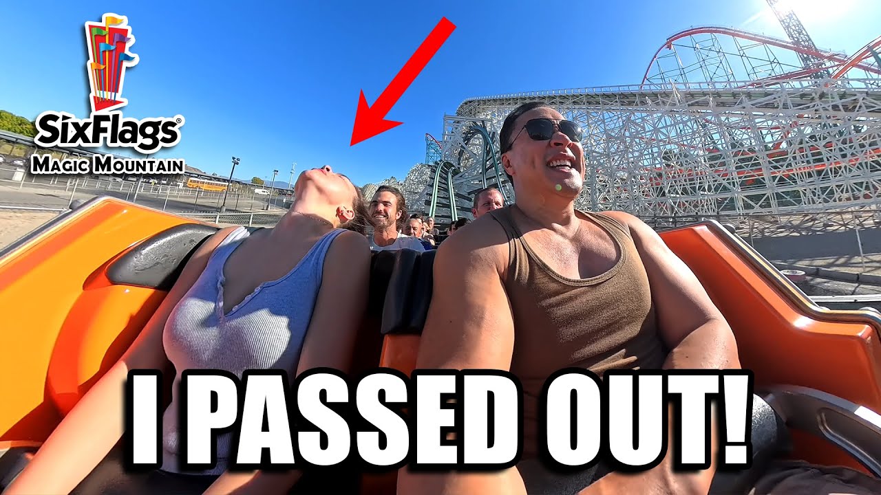 I PASSED OUT Riding the BEST ROLLER COASTERS at Six Flags MAGIC ...