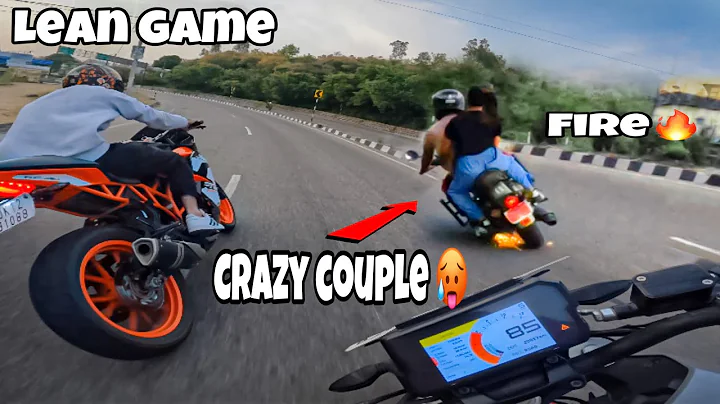 Crazy couple on bullet want race