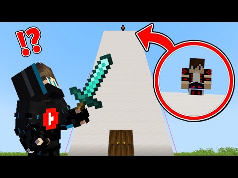 ماين كرافت انقاذ صديقي اوكا من أطول بيت في ماين كرافت