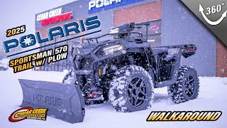 Walkaround 2025 Polaris Sportsman 570 Trail with Snow Plow
