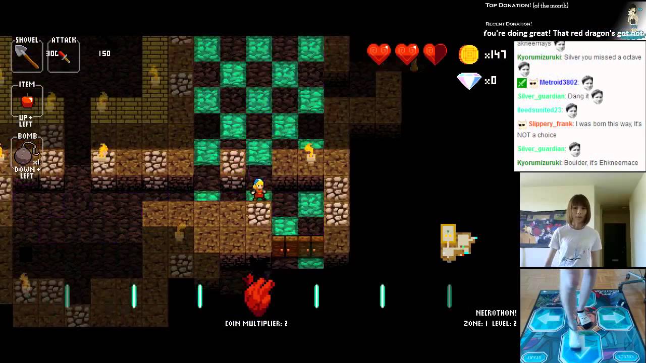 Kate Live! Crypt of the NecroDancer with Dance Pad "NecroThon" [Day 5