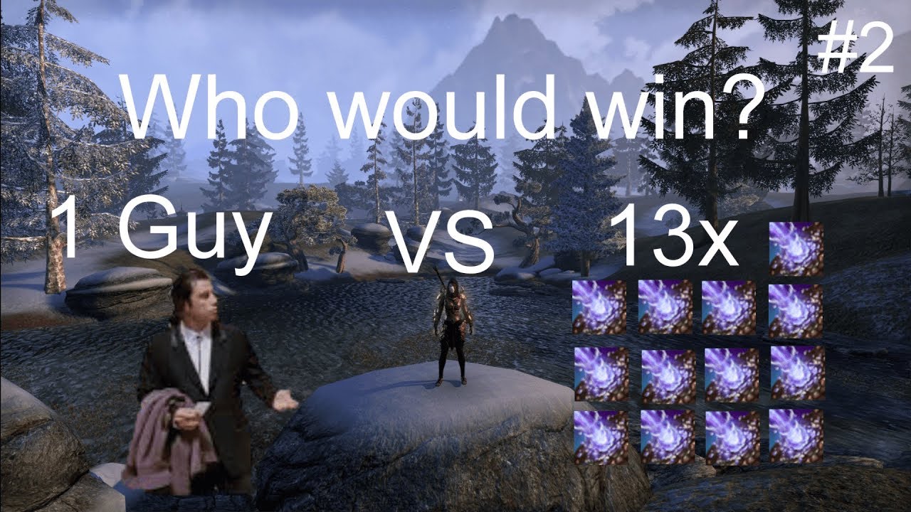 ESO PvP Highlights #2 - 1 Guy vs 13 Meteors, Funny BG Moments, Solo PvP [Wolfshunter]