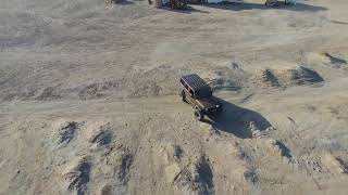 Jeep being followed by a Parrot Bebop 2 in follow mode