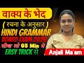 वाक्य के भेद ( रचना के अनुसार) | Hindi Grammar 10th Std Board Exam 2026 |Tips&amp;Tricks By Anjali Ma'am