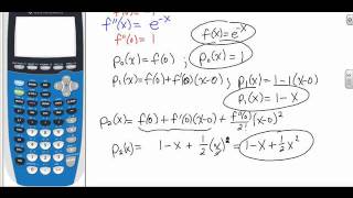 Calculus 2--Section 9.1: Approximations using Taylor Polynomials