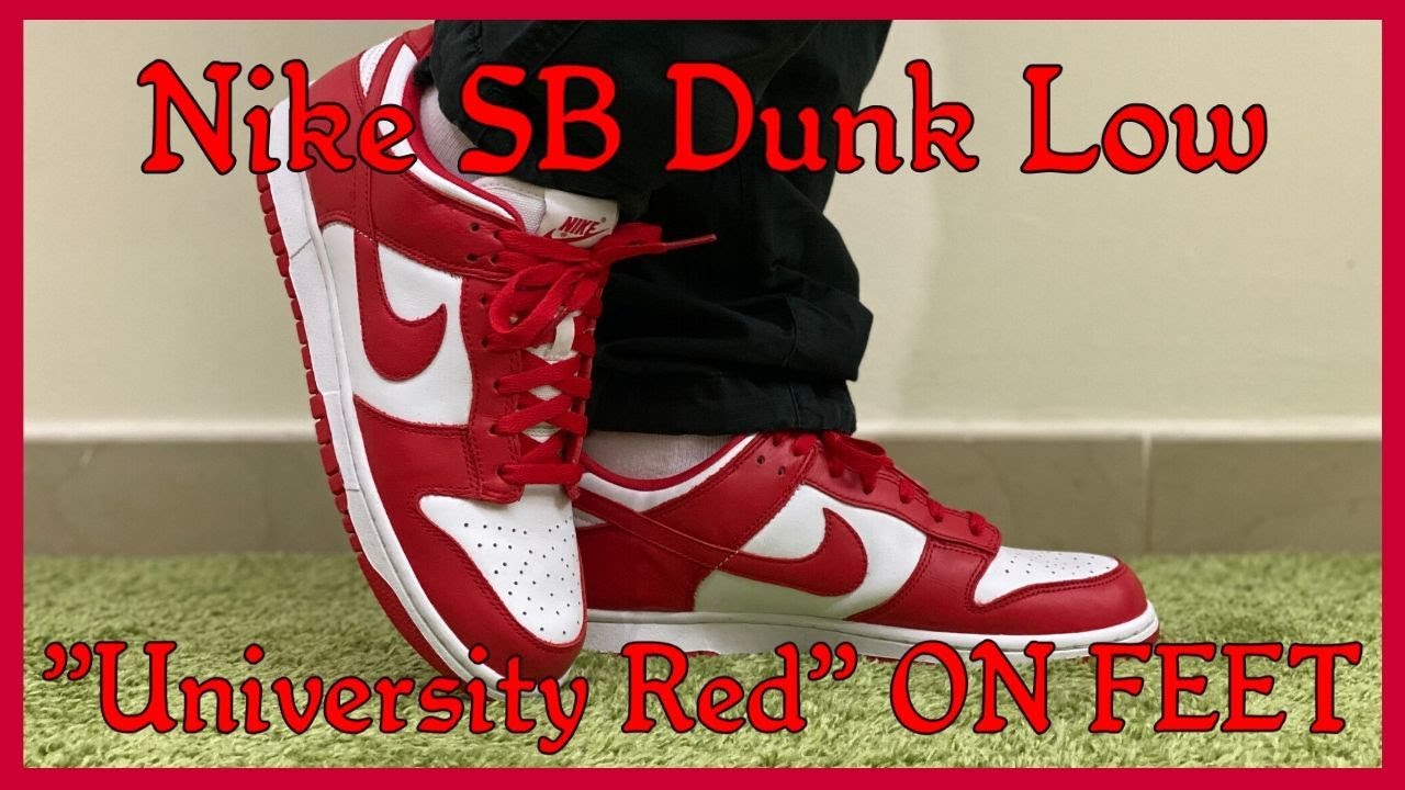 nike sb dunk low university red