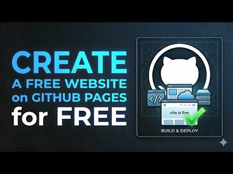 How to Create a Free Website on GitHub Pages | Fast Static Hosting Setup