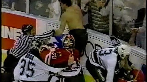 Derian Hatcher vs Chris Chelios & Steve Smith vs S...
