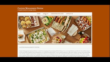 Canteen Management System | Java JSP Servlet Project | Java JSP CRUD Project