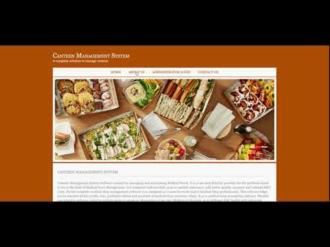 Canteen Management System | Java JSP Servlet Project | Java JSP CRUD Project