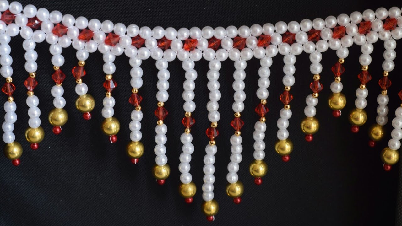 Pearl Toran Making 34/ DIY/ Bandarwal