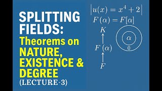Splitting Fields | Theorems on Nature, Existence & Degree | Lecture-3 @PiyushMaths