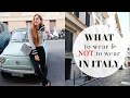 What to wear & NOT to wear in ITALY | Italian fashion tips by Eva Redson