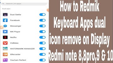 How to Redmik Keyboard Apps dual icon remove on Display Redmi note 8,8pro,9 & 10