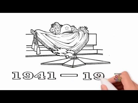 Детские раскраски на 9 мая День Победы: шаблоны