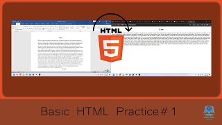 Basic HTML practice #1:Write textural content in HTML.