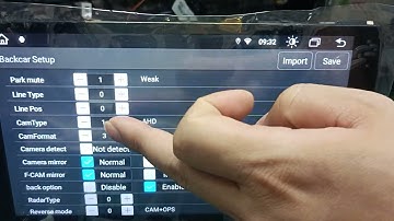 Belsee Android 11 12 Head Unit Stereo Radio how to set the back up / reverse camera resolution/ type