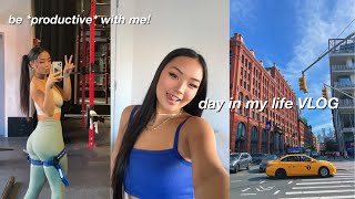 *productive* day in my life living in nyc! | apartment decor, working out, & more!