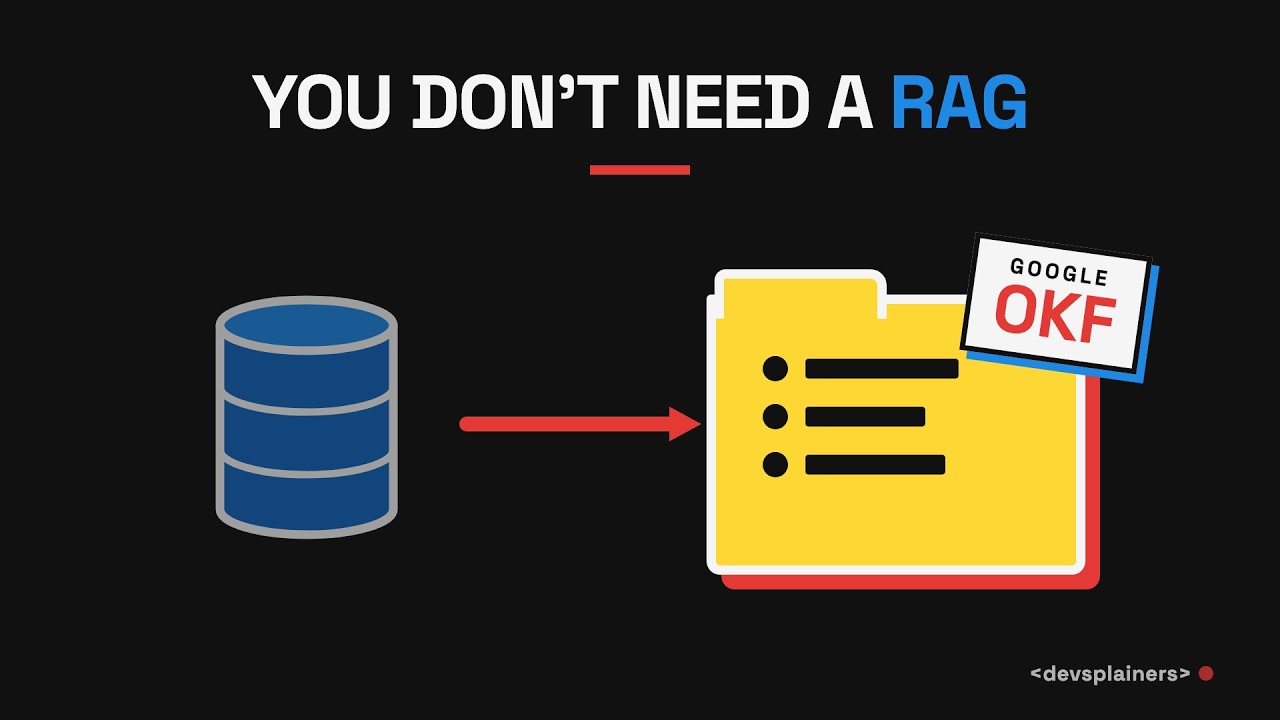 Thumbnail for the Devsplainers video: Google's OKF: Why a Folder Beats the Vector Database