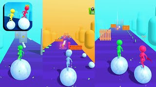 Snow Ball Run: CHASE❄️⛷️NEW GAME : Mobile Gameplay Walkthrough (Android,ios) Part-1 screenshot 3