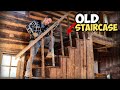 Journey into the unknown removing an old staircase in an abandoned cabin